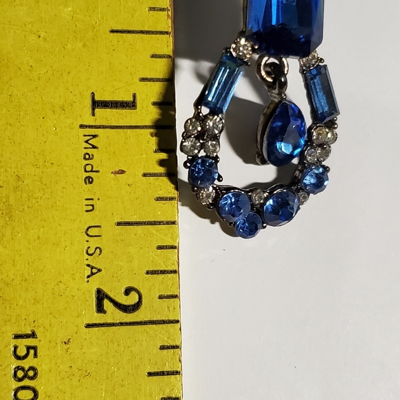 Blue Drop Earrings - Picture 4 of 8